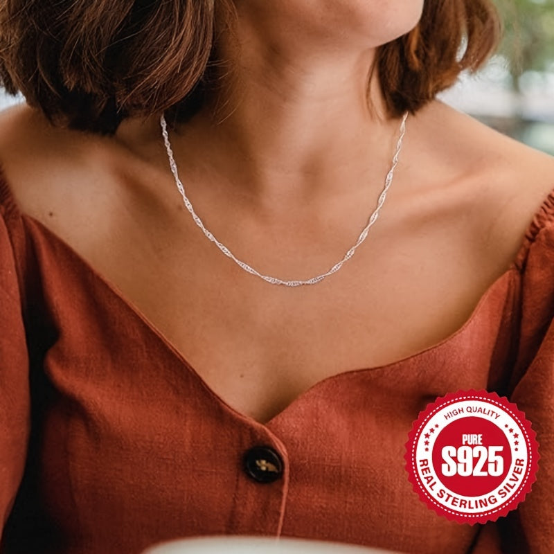 Sterling Silver Dainty Chain Necklace