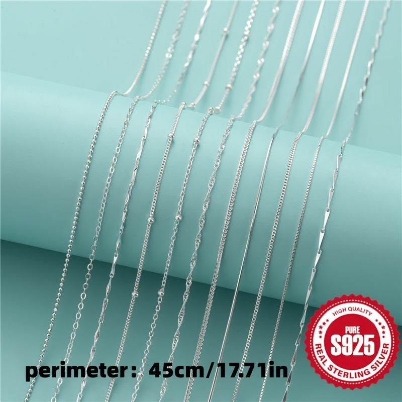 Sterling Silver Dainty Chain Necklace